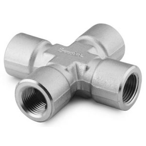 Swagelok Pipe Fitting, Cross, 1 in. Female NPT