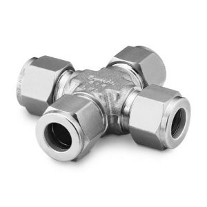Swagelok Tube Fitting, Union Cross, 3/8 in. Tube OD