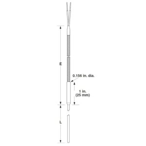 Watlow AQ Style Mineral Insulated Miniature Transitions Thermocouple